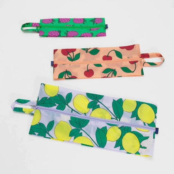 NWT BAGGU 3D Zip Set, Sunshine Fruit - Picture 4 of 5